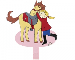 Mila mein Pony – Pferdeliebe – Mila 1er Haken – Mädchen Pony Garderobe – Wandhaken