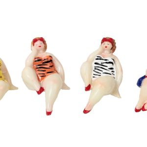 Kantenhocker Molly – Rubensmodell – mollige lustige Frauen als Regalsitzer 6cm – Klassiker
