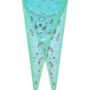 Rhombus aus Baumwolle-Seide-Mix im Bandana-Design