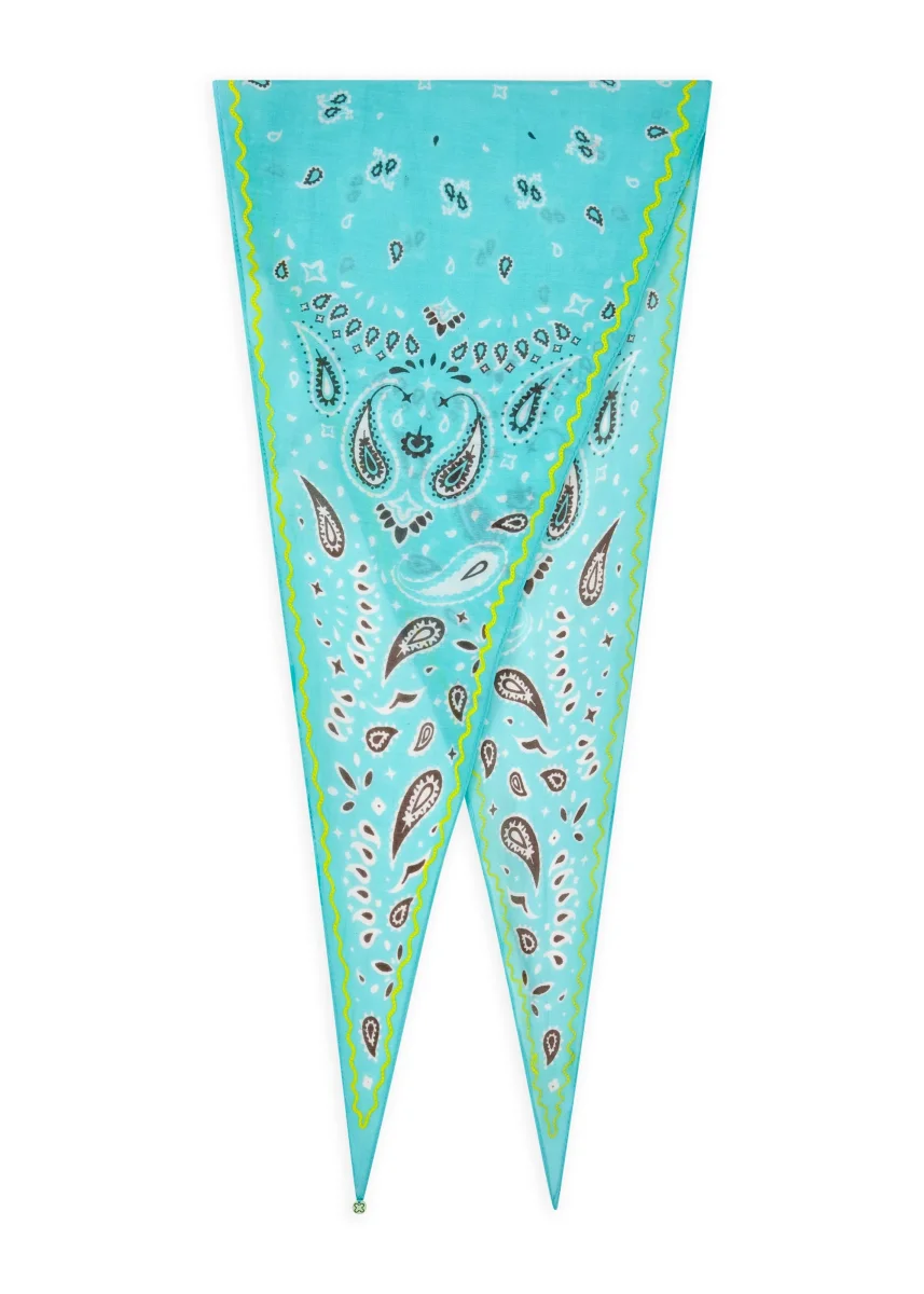 Rhombus aus Baumwolle-Seide-Mix im Bandana-Design