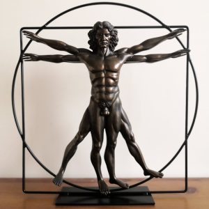 Der Vitruvianische Mensch Skulptur Da Vinci – Parastone – L´homme de Vitruve