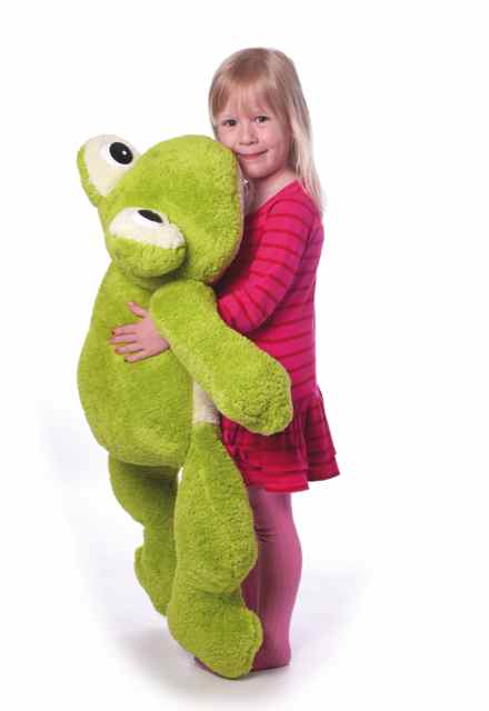 Freaky Frosch Kuscheltier mini – XXL, grün – Plüschtier Kuschelfrosch – Super Soft Plüsch – Bild 5