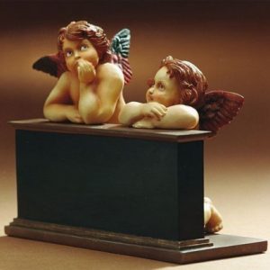 Rafael Santi Skulptur – Sistine Madonna Museums Skulptur Engel