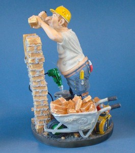 Skulptur Maurer Profisti Figur – Parastone Bauhandwerker 33cm
