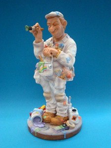 Skulptur Maler Profisti Figur Malermeister, Anstreicher – Parastone Comic Art