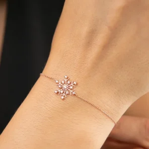 SNOW CRYSTAL ROSEGOLD ARMBAND